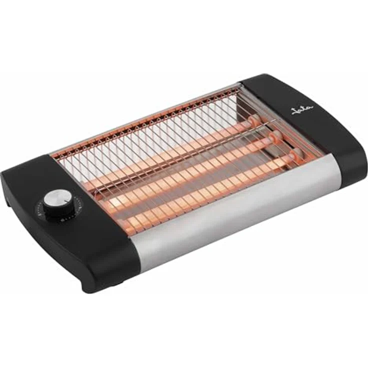 JATA JETT1588 Toaster, Edelstahlgehäuse, 5-Minuten-Timer, 600 W, Schwarz – Bild 2