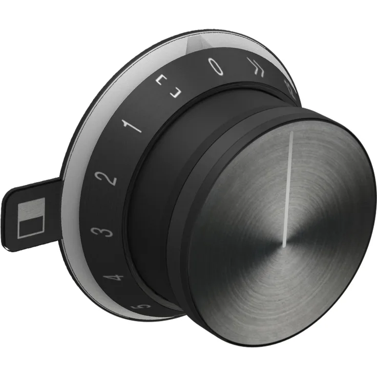 Gaggenau CKR420000, Knebelset in Schwarz, elektronische Steuerung für VR 414, 2 Stück