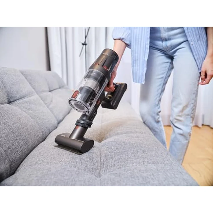 ETA Terier Stab- und Handstaubsauger, Li-Ion 25,2 V, 80 Minuten Laufzeit, 2× HEPA-Filter, 0,5 l Staubbehälter, OLED Touchscreen, Digitaler Motor, Smart Dust Sensor – Bild 5