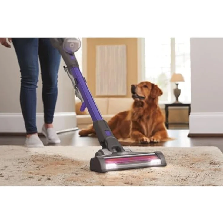 Black + Decker 4in1 Akku-Stielsauger Pet (36V, 2.0Ah, beutelloser Boden- & Handstaubsauger mit Elektro-Tierhaarbürste, inkl. 2in1 Fugendüse, Tierhaarbürste, Akku, Ladegerät & Wandhalterung) BHFEV362DP – Bild 6