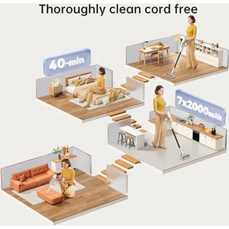 dreame Cordless Vacuum Cleaner U10, Handstaubsauger mit hochwertigen Materialien und robuster, flexibler Gestaltung – Bild 4