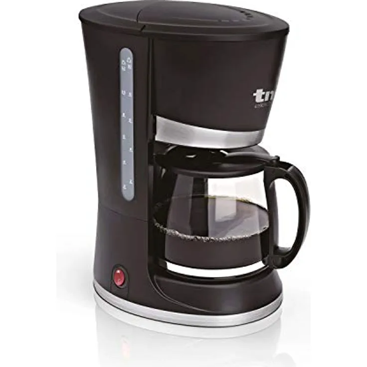 TM Electron TMPCF006 Kaffeemaschine, 800 W Leistung, 1,2 l Krug für 10 Tassen, abnehmbarer Filter, weiß