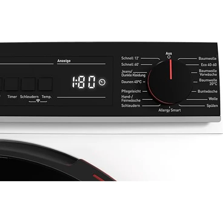 SHARP ES-WNFB914CWDA-DE Waschmaschine 9 kg, 1400 U/min, Energieklasse A, Inverter Motor, WiFi, Dampf-Funktion, Super Silent, BubbleDrum, Weiß – Bild 3