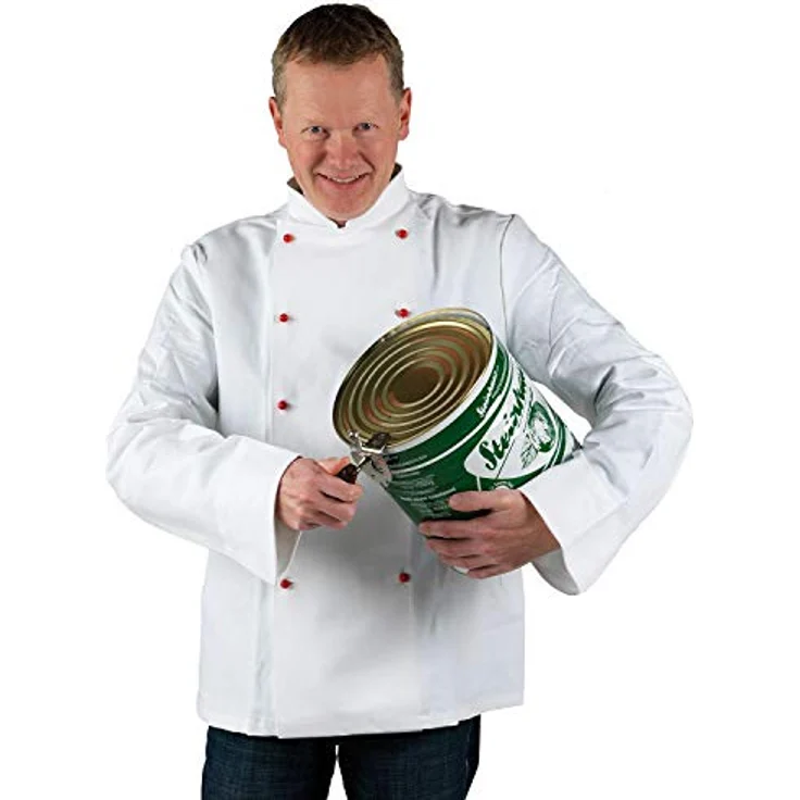 Westmark Profidosenöffner, Für den gewerblichen Gebrauch, für Dosen in Gastronomiegröße, Stahl-Holz, Titan, 12242260 – Bild 7