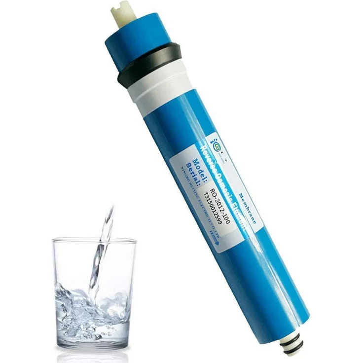 HUINING Umkehrosmosemembrangehäuse-Satz 100 GPD, 29,8 x 5,1 cm, 0,0001 µm Filtration, lebensmittelechtes Material