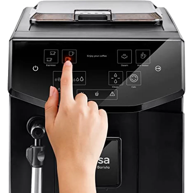 Ufesa Barista Kaffeemaschine mit Mahlwerk, Kaffeevollautomat mit Milchaufschäumer, 20 Bar für Espresso und Cappuccino, Touchscreen-Panel, Espressomaschine mit einfacher reinigung, 2L Wassertank,1550 W – Bild 3