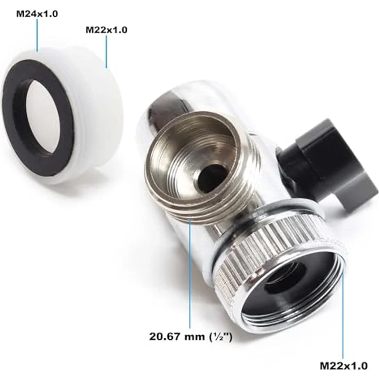 Naturewater NW-PR102 2 Stufen Wasserfilter Doppelfilter, 5 µ, 26,16 mm (3/4"), Ø62 mm PP Kartusche, Filter Wandhalterung, Filterschlüssel, Sedimentfilter Aktivkohleblock, blau – Bild 6