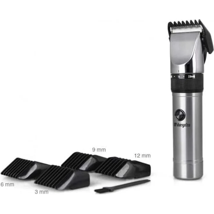 Orbegozo CTP 2500, Professioneller Haarschneider mit selbstschärfenden Keramikklingen, 5 Stunden Akkulaufzeit, abnehmbarer Kopf, Aluminium – Bild 3