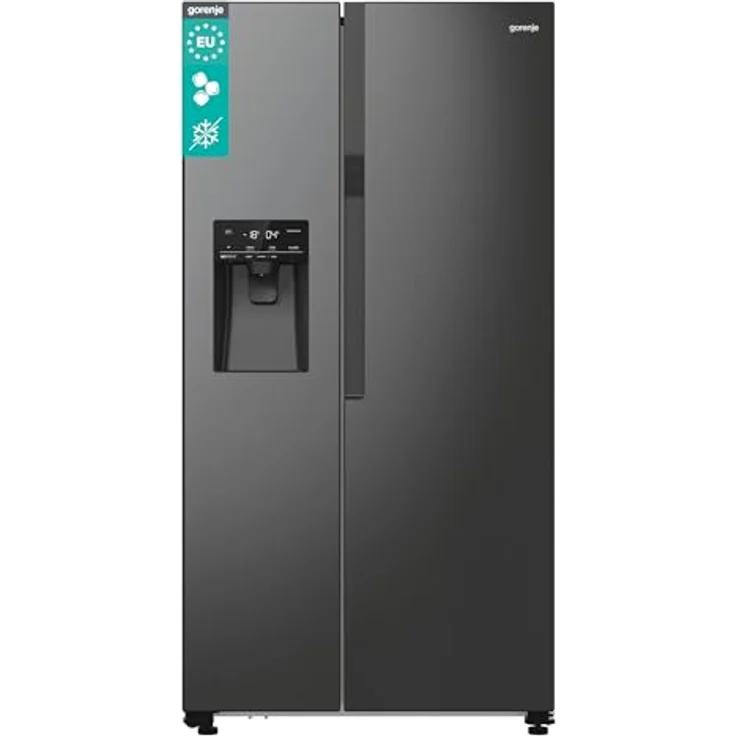 Gorenje NRR9185ESBXL, Side-by-Side Kühlschrank mit NoFrostPlus, LED Innenbeleuchtung und ConvertActive-Funktion, Edelstahl-Finish – Bild 1