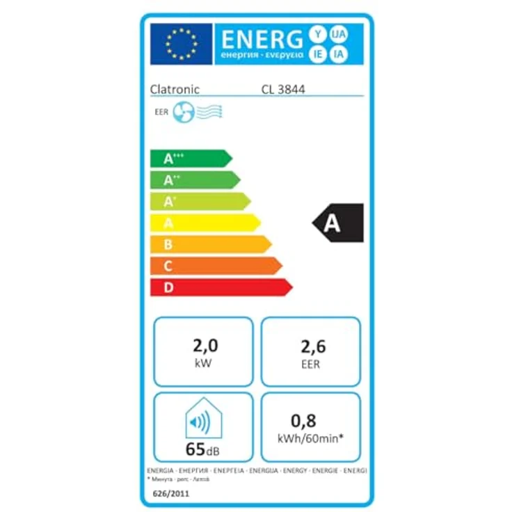 Clatronic CL 3844, mobile Klimaanlage mit 7.000 BTU, 3in1-Funktion, inklusive Fensterkit, weiß – Bild 9