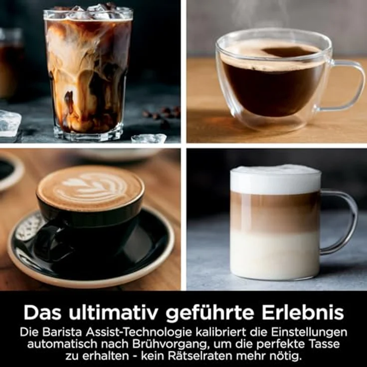 Ninja Kaffeevollautomat Luxe Café Essential ES501EU, Barista Assist Technologie, Dual Froth System, 25 Mahlgradeinstellungen, schwarz – Bild 6