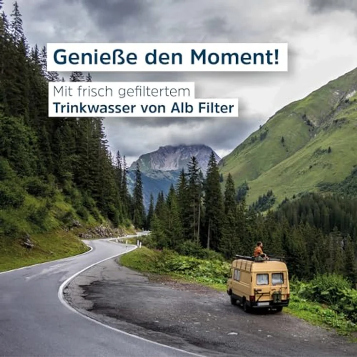 Blaufaktor Alb Mobil Active Camping-Wasserfilter, Geka-Anschluss, Aluminium Silber, effektive Filtration von Schwermetallen und Mikroplastik – Bild 3