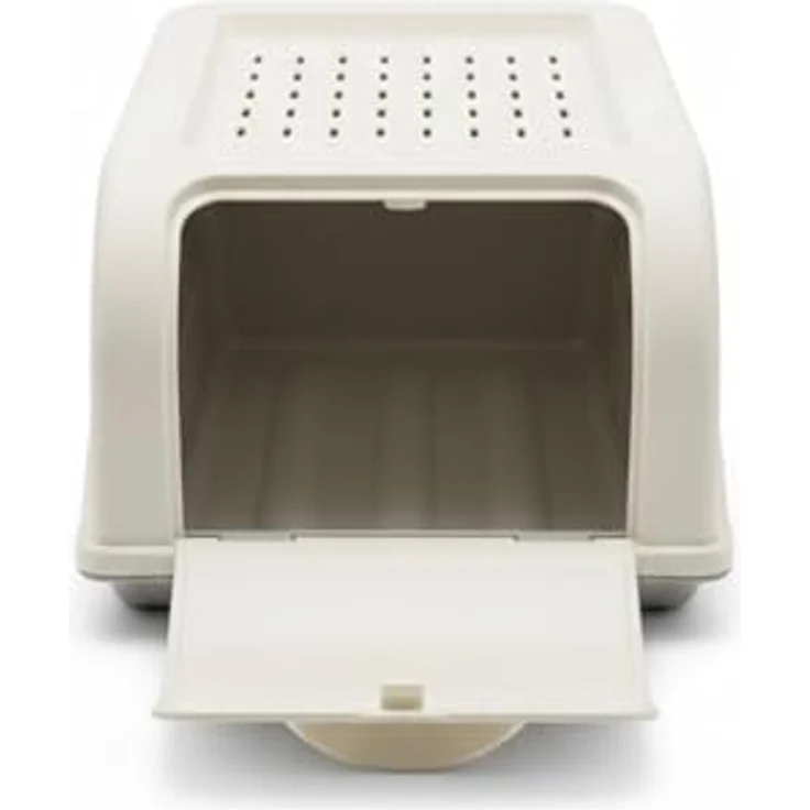 HAC24 2er Set Gemüsebox 3,5L mit Deckel, lichtgeschützt und belüftet für Kartoffel, Zwiebel und Knoblauch, Weiß/Grau und Türkis/Grau – Bild 5