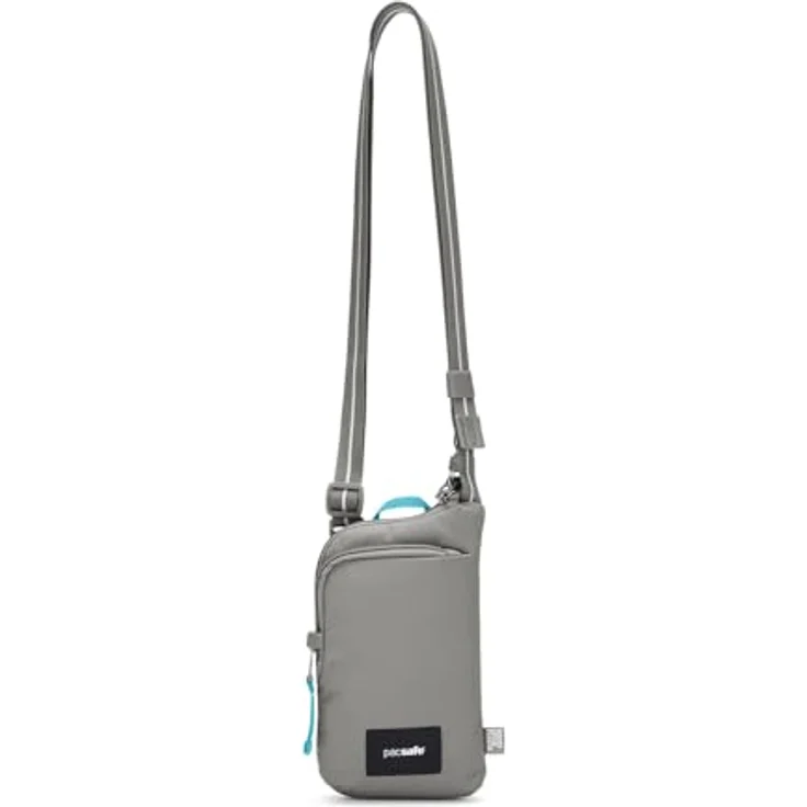 Pacsafe GO, anti-theft Tech Mini Bag Umhängetasche, RFID, 12 cm, grau, 100% Polyester – Bild 2