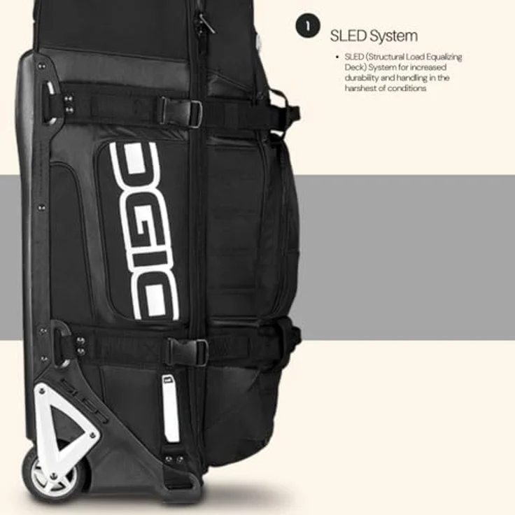 Ogio Rig 9800, 2-Rollen Reisetasche 86 cm, Schwarz, mit 125 l Stauraum und robustem Polyester-Material – Bild 7