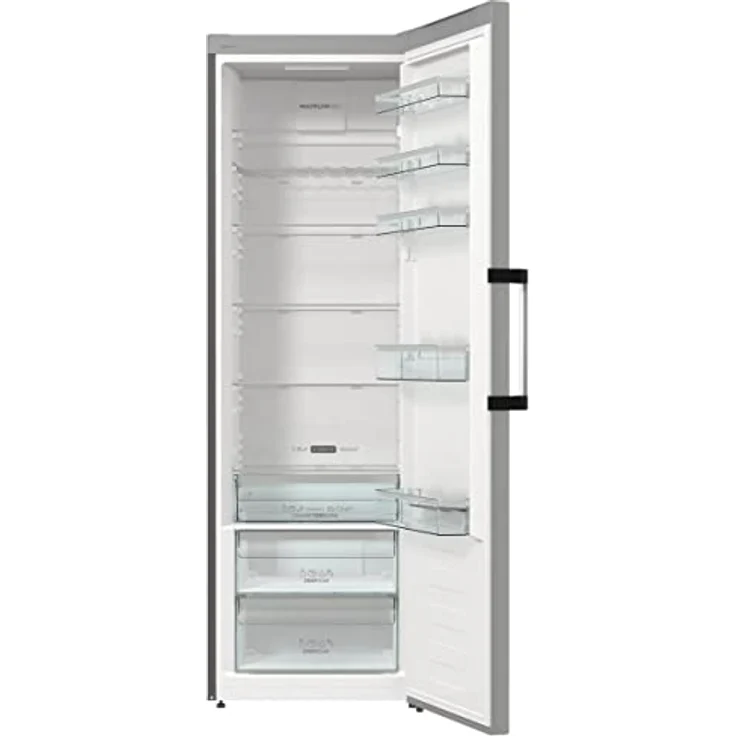 Gorenje R 619 CSXL6 Kühlschrank / 185 cm/Inverter Kompressor/CrispZone mit Feuchteregler/AdaptTech/Umluftkühlsystem/Schnellkühlfunktion/Kühlteil 384 l/EEK C/Inox Look, Edelstahl- Look – Bild 3