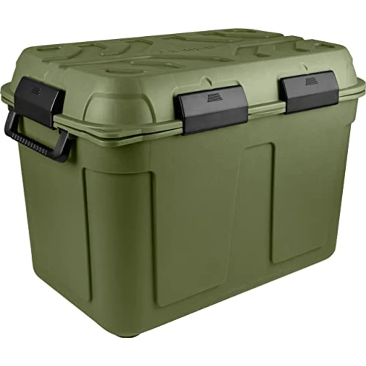 Sunware Q-Line wasserdichte Aufbewahrungsbox - 160 Liter - 790x545x545mm - Grün/Schwarz – Bild 1