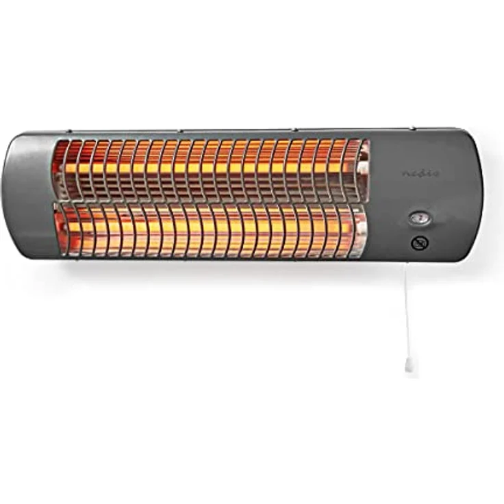 Nedis HTBA10GY Bad-Schnellheizer 1200W 12m² Grau, Heizstrahler, Grau – Bild 1