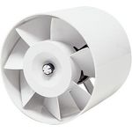 Maico Rohreinschubventilator ERV 120, Axial, Drehzahlsteuerbar, Entlüftung, weiß