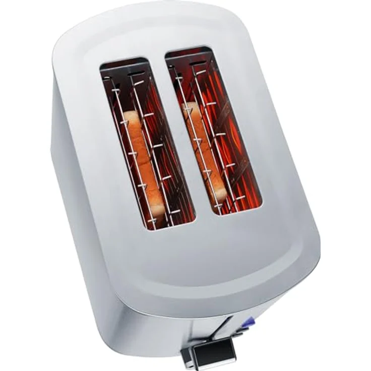 Steba Automatik Toaster TO 20 Inox | Doppel-Schlitztoaster für 2 Scheiben Toast | Anti Fingerprint Gehäuse | 7 Bräunungsstufen einstellbar | 4 Funktionen: Toasten, Auftauen, Aufwärmen, Stoppen – Bild 3