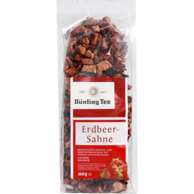 Bünting Tee Erdbeer-Sahne, 200g loser Tee