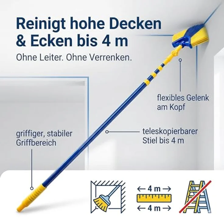 Neustanlo Eckbesen mit Teleskopstiel 4m – Bild 3