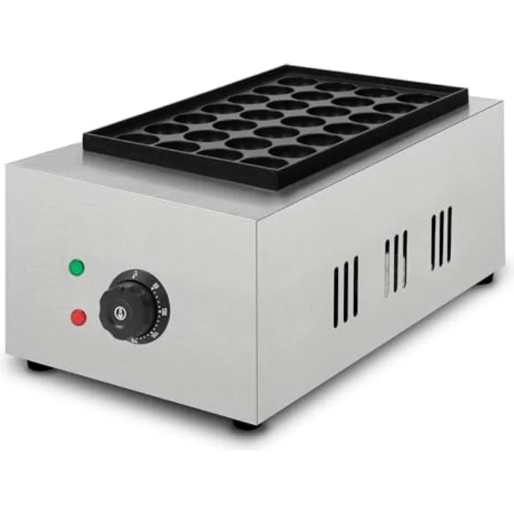 vertes FM19-TM-2000E, Elektrischer Takoyaki Maker mit 2000W, 28 Mulden, Edelstahlgehäuse und stufenloser Temperaturregelung bis 300°C – Bild 1