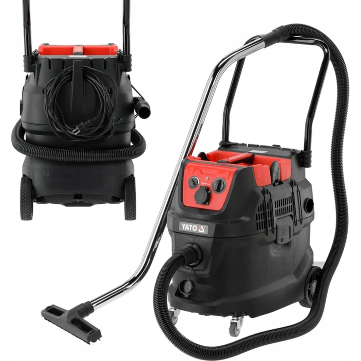 YATO Nass-/ Trockensauger 1600W, 40 Liter, mit automatischer Filterreinigung und HEPA-Filter