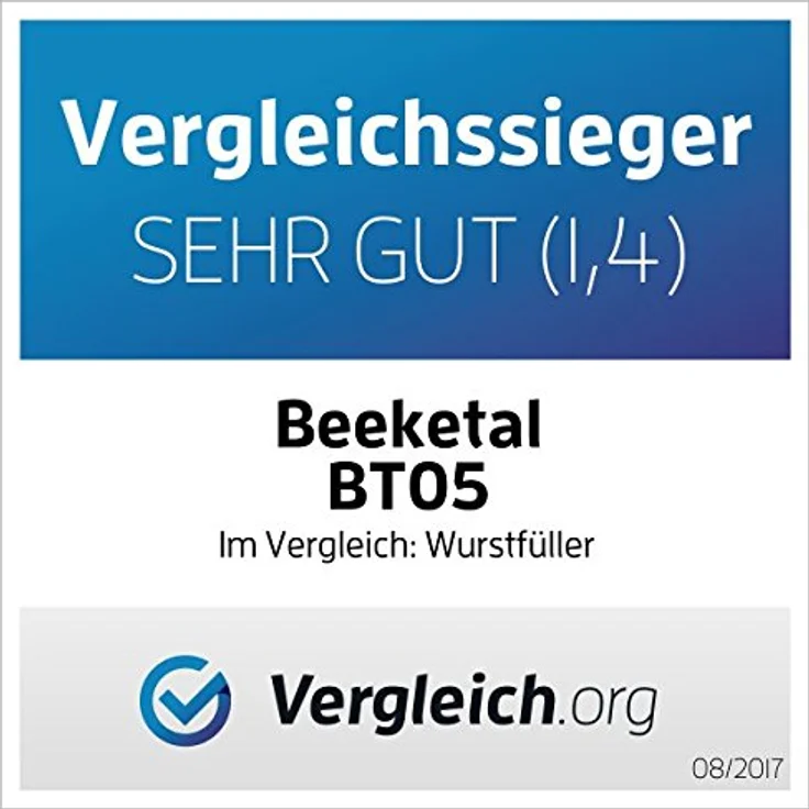 Beeketal BT07 Edelstahl Industrie Wurstfüllmaschine, 7 L – Bild 9