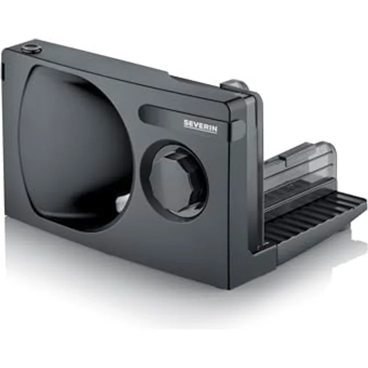 SEVERIN Kompakt Allesschneider AS 9578, Rundmesser von RSG Solingen, zusammenklappbare Grundplatte