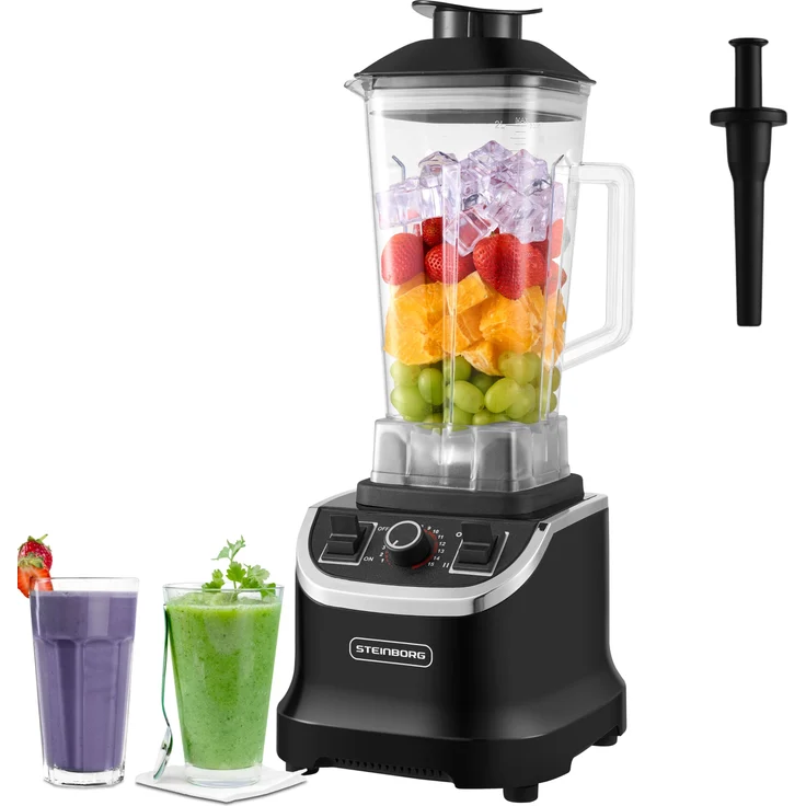 STEINBORG Standmixer SB-7060, 1500 W, 2 Liter Mixbehälter,Tritan-Material (BPA-frei),6-Blatt-Design Klingen, Hochleistungsmixer mit 9535 Vollkupfer-Motor – Bild 1