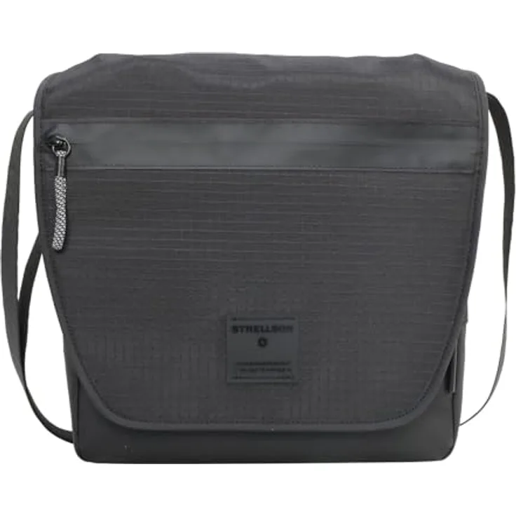 Strellson Herren Schultertasche Northwood RS Dorian - Schwarze Umhängetasche mit vielseitiger Organisation