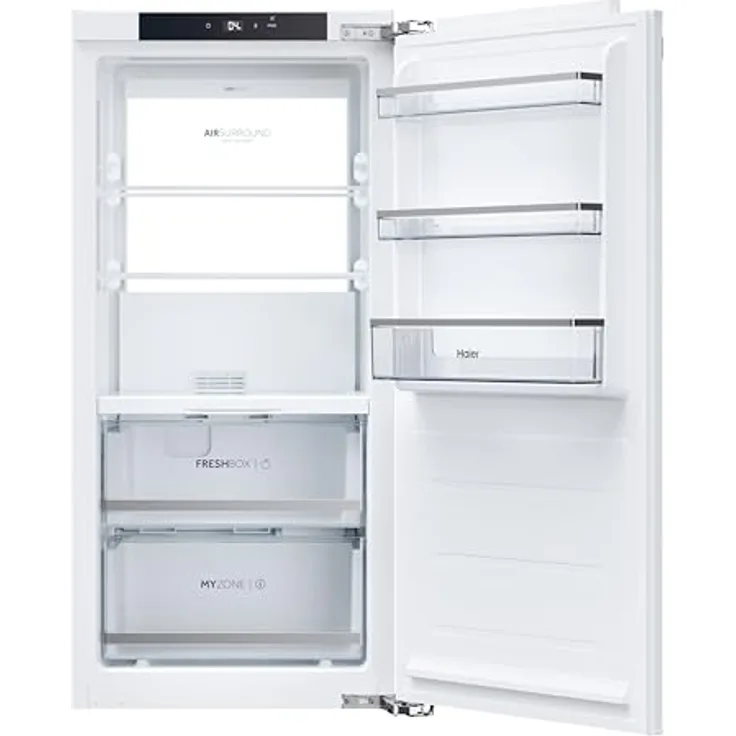 Haier HATL 126 DE Einbau-Kühlschrank/Nische 122 cm/Festtürtechnik mit wechselbarem Türanschlag/Nutzvolumen 162 L/Total NoFrost Kältetechnologie/LED-Beleuchtung, Daylight Beleuchtung