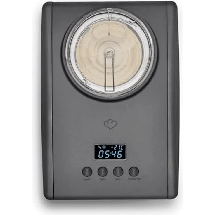 Springlane Eismaschine mit Kompressor Emma, inkl. Rezeptheft, 1,5 l, 150 W, Anthrazit – Bild 6