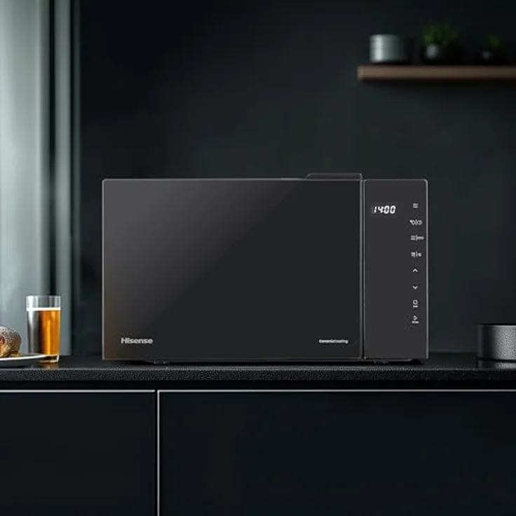 Hisense H23MOBS5HG4, Mikrowelle, Schwarz mit 23 Liter Garraum-Volumen und 800 Watt Leistung – Bild 3