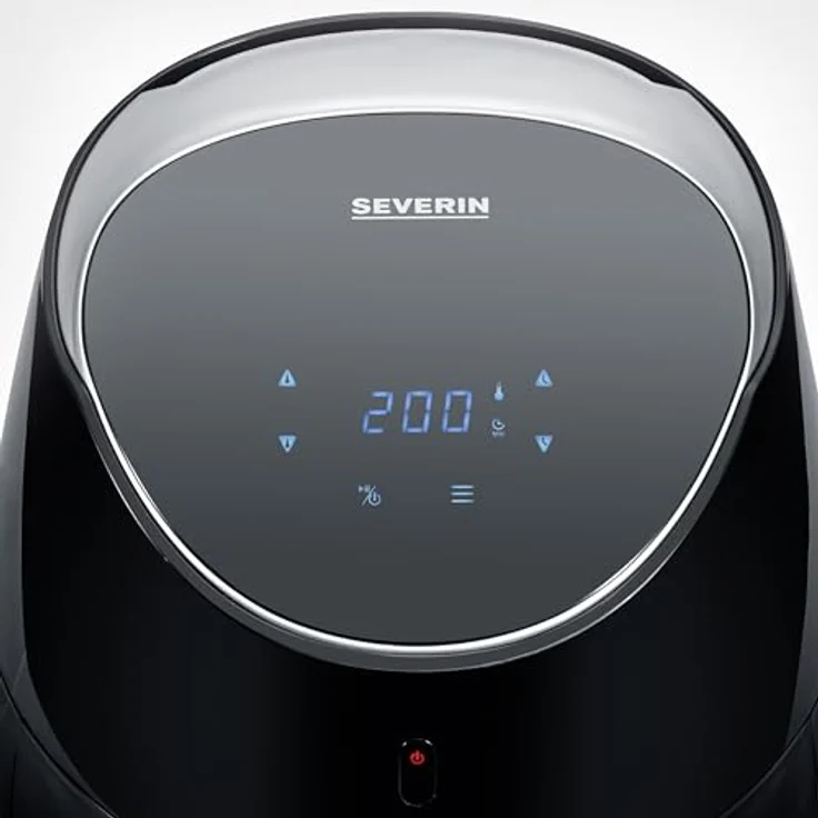 Severin FR 2445 XXL-Heißluftfritteuse 2.000 W, 5 L Kapazität, 1.500 g Frittiermenge, edelstahl-schwarz – Bild 5