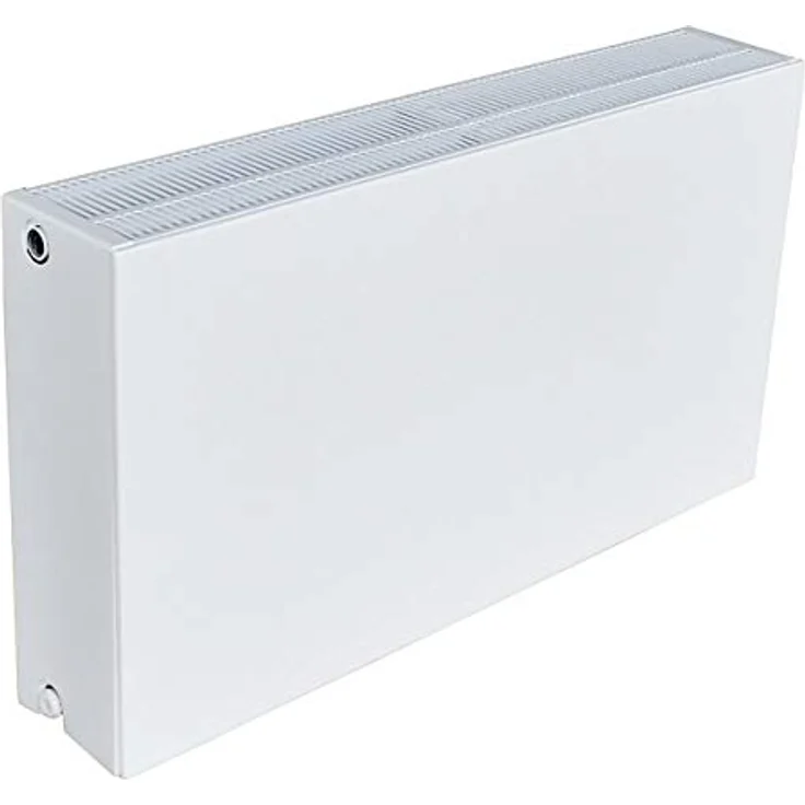 Universal-Planheizkörper 33/600/800-6 Anschlüsse: 2x recht ½“IG, 2x links ½“IG, 1x Doppelanschluss (2x ½“IG) Unterseite ein - Verkehrsweiß (RAL 9016) - qpool24 – Bild 2