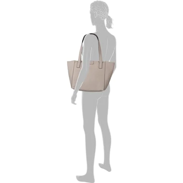 Tom Tailor Mirenda Schultertasche, Handtasche aus Kunstleder mit viel Stauraum, Beige – Bild 3