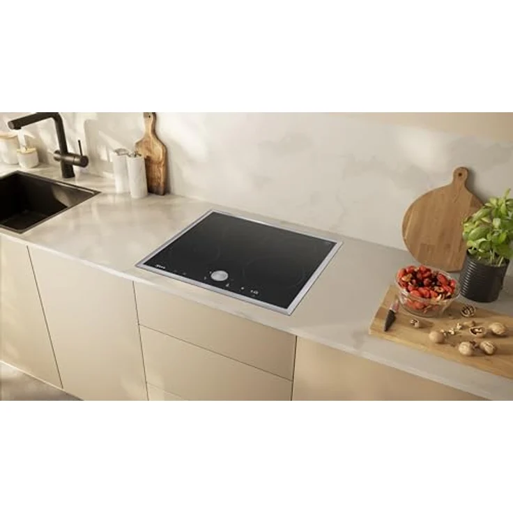 Neff, T56STF1L0, Autarkes Induktionskochfeld mit Twist Pad Steuerung, N90, Breite 60 cm, Schwarz mit Rahmen aufliegend – Bild 3