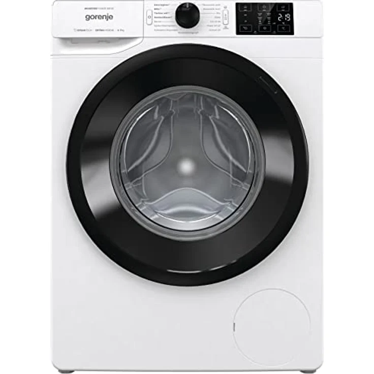 Gorenje WAM 74 SAP Waschmaschine mit Dampffunktion / 7 kg / 1400 U / 16 Programme/AquaStop/Inverter PowerDrive Motor/Edelstahltrommel/Kindersicherung/EEK A/weiß – Bild 1