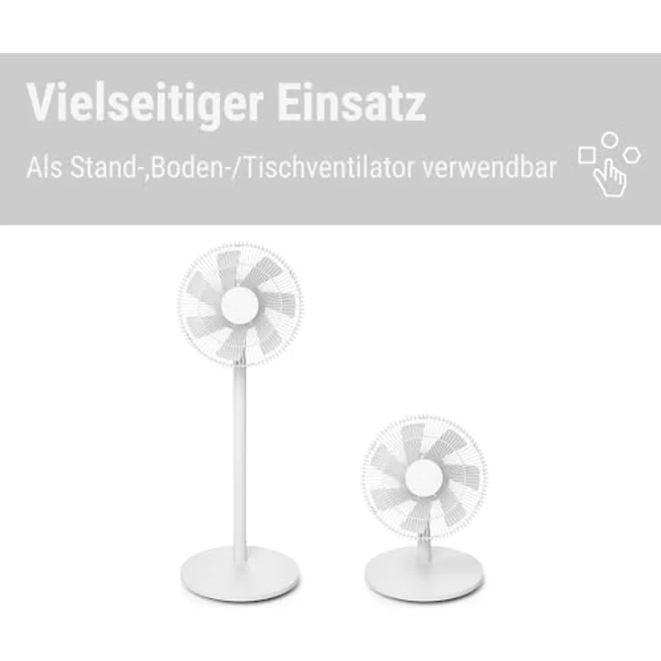Stadler Form Finn mobile, Ventilator mit akkubetriebener frischer Brise, Weiss – Bild 5