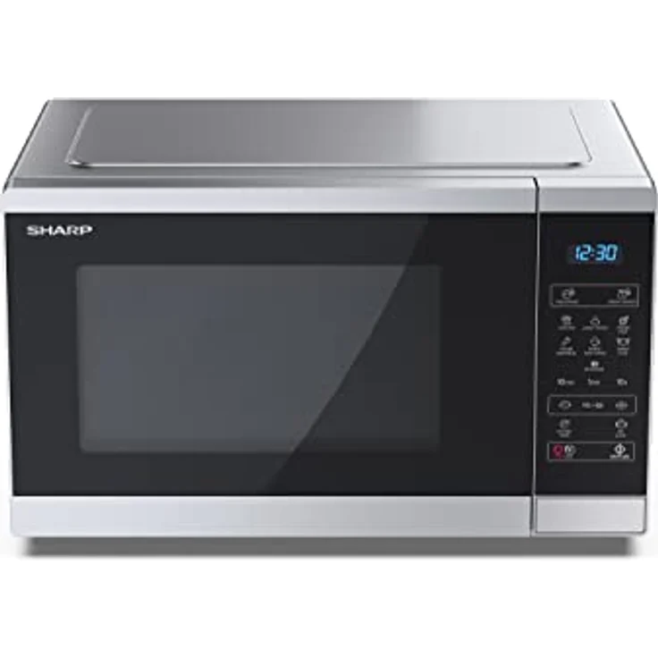 SHARP YC-MS252AE-S Mikrowelle (Mikrowelle: 900W, 11 Leistungsstufen, Auftaufunktion, Abmessungen 47,2 x 28 x 34,5 cm), silber – Bild 2