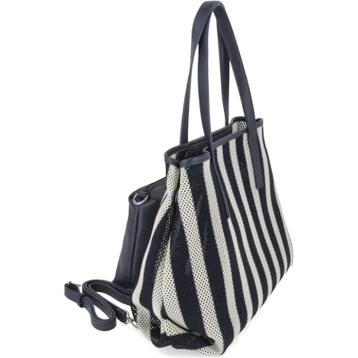 L.Credi Rima Schultertasche, 39 cm, blau, 100% Polyester, 39 x 16 x 34 cm – Bild 2