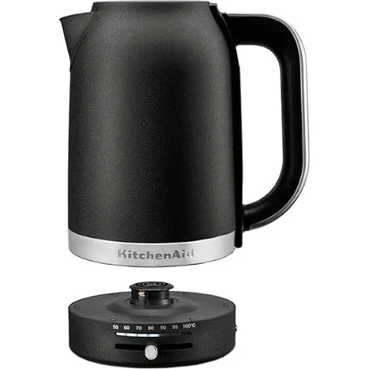 KitchenAid 5KEK1701EBK, 1,7 L Wasserkocher aus Gusseisen, variable Temperatureinstellung von 50 °C bis 100 °C, Schwarz – Bild 3