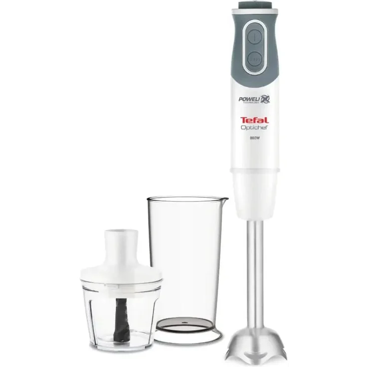 Tefal HB641138 Optichef, 800W Stabmixer mit 10 Geschwindigkeitsstufen, Weiß