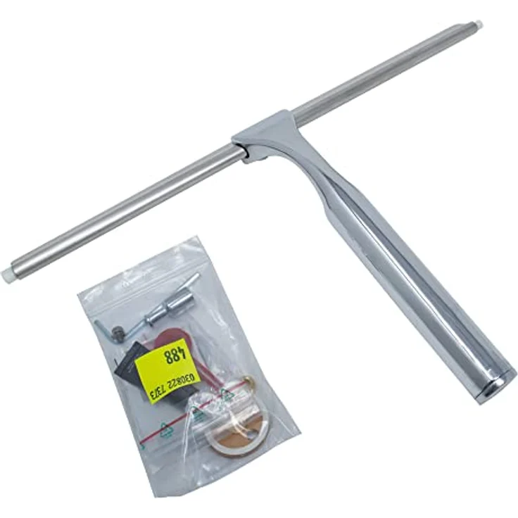 Schulte D1015 Glas-Wischer, chrom EoB Glaswischer mit Halter ohne Bohren – Bild 4