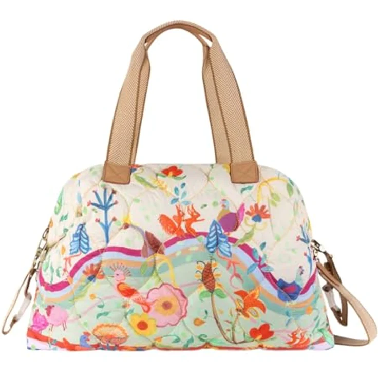 Oilily Animal Garden Bridey, Schultertasche 47 cm aus robustem Polyester mit praktischen Fächern und abnehmbarem Umhängeriemen – Bild 1