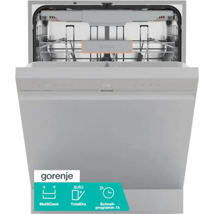 Gorenje GU663B90X Geschirrspüler Unterbau, 60cm, 16 Maßgedecke, intelligente Sensorik, TotalDry, Grau – Bild 1