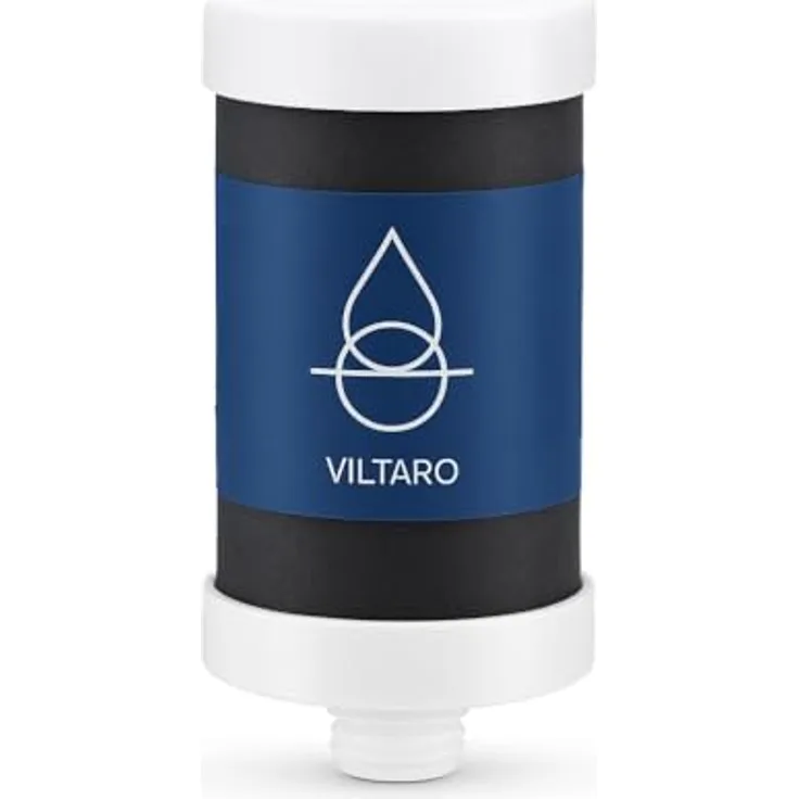 VILTARO® Wasserfilter Kartusche, Aktivkohlefilter für Wasserhahn, nachhaltig aus CoconutBlock, 6 Monate Lebensdauer