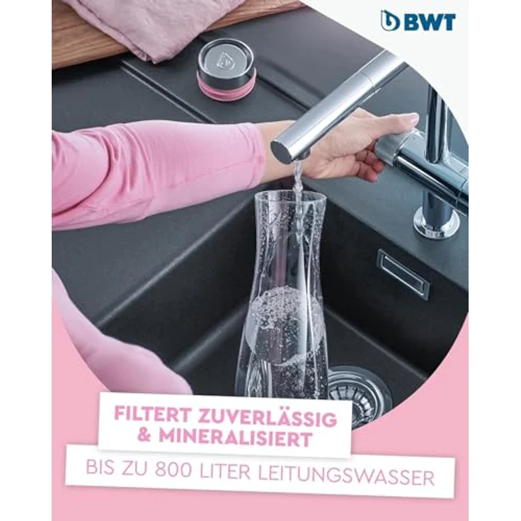 BWT Wasserfilterkartusche 125558004-C, Premium Filtration mit Magnesium, 650 l Kapazität, Chlor- und Kalkreduktion – Bild 3